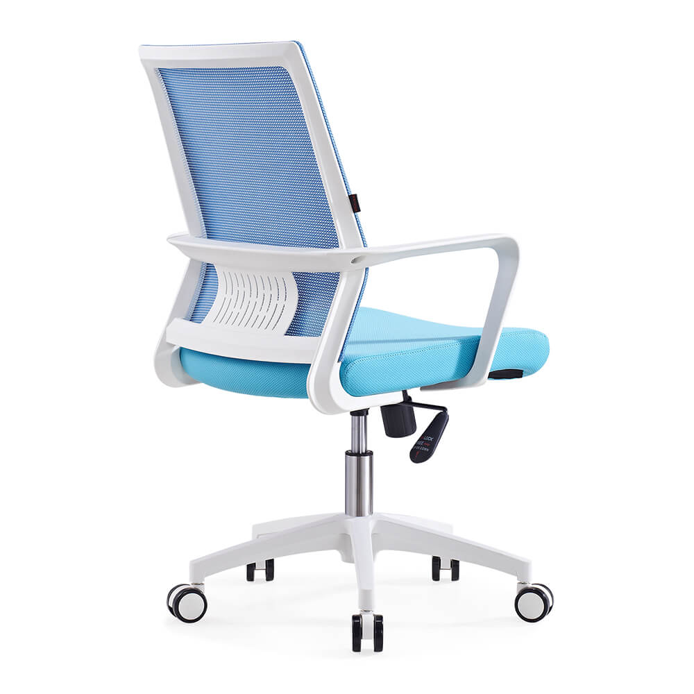 Adjustable Blue Swivel Mesh Home Office Chair 604 - Image 4