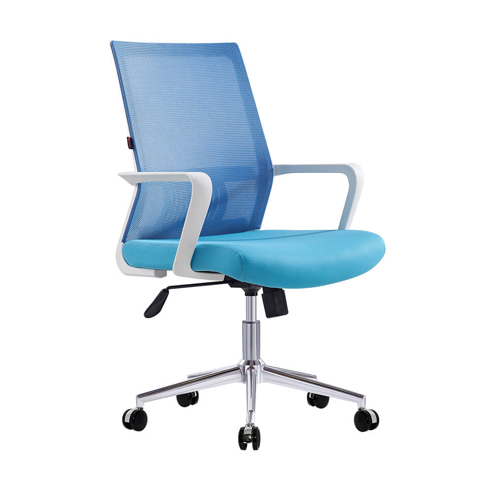 Adjustable Blue Swivel Mesh Home Office Chair 604 - Image 3
