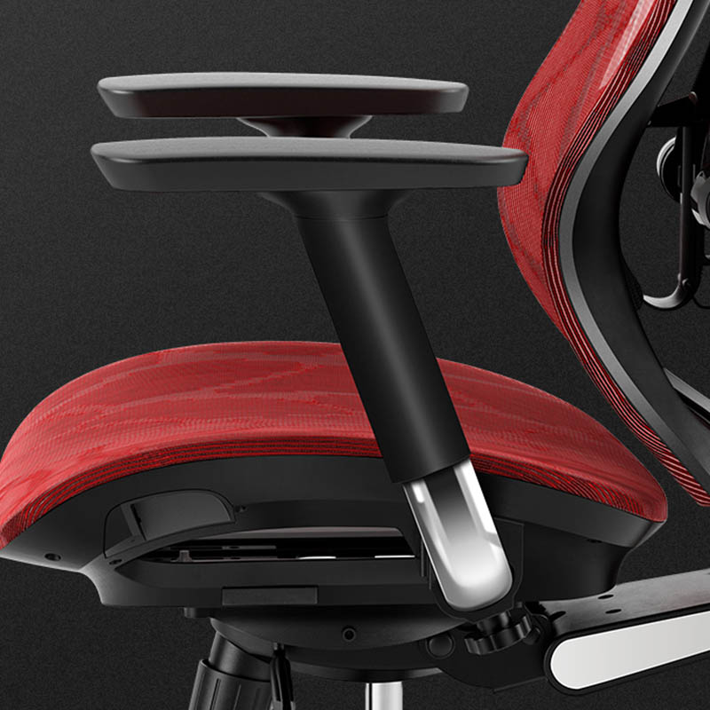 Reclining Office Desk Chair Ergonomic Office Chair with Lumbar Support Height Adjustable Headrest - Image 10