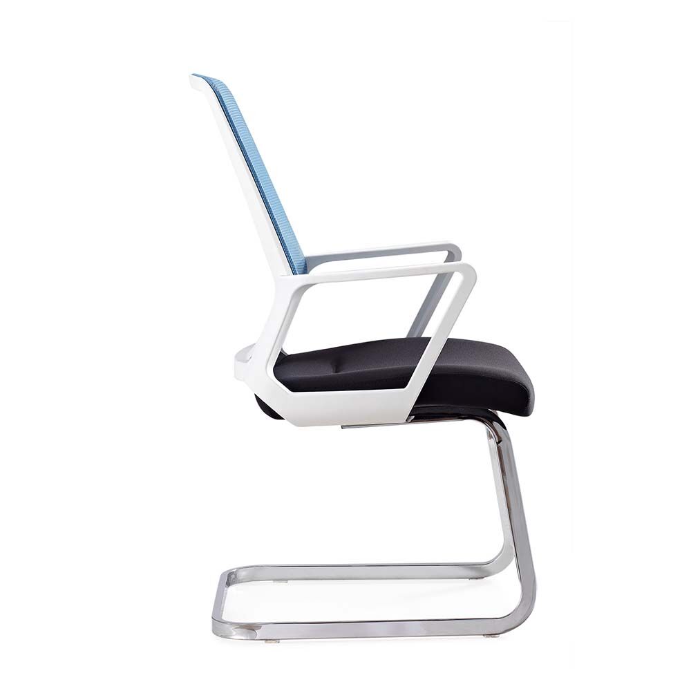 Stackable mesh back armchair with upholstered fabric seat and for office,guest reception - Image 7