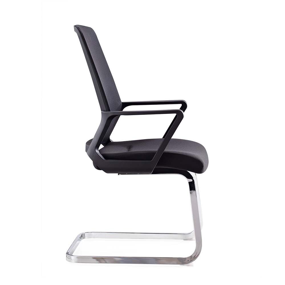 Stackable mesh back armchair with upholstered fabric seat and for office,guest reception - Image 13