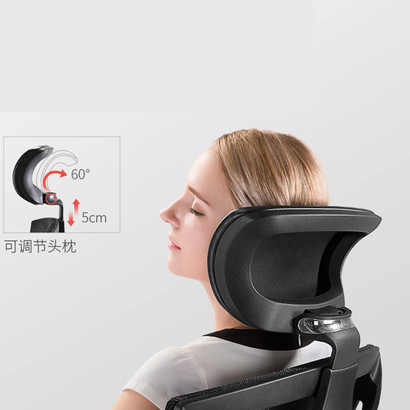 Reclining Office Desk Chair Ergonomic Office Chair with Lumbar Support Height Adjustable Headrest - Image 3