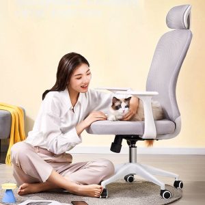 Office Chair Ergonomic Desk Chairs Lumbar Support, Mesh Computer Chair with Flit-up Arms