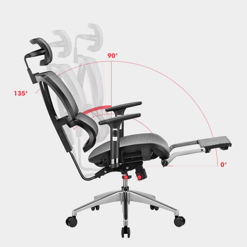 Breathable Mesh Ergonomic Office Computer Chair with Adjustable Lumbar Support, with Adjustable Armrest and Headrest Soft Cushion Seat BIFMA Certification - Image 9