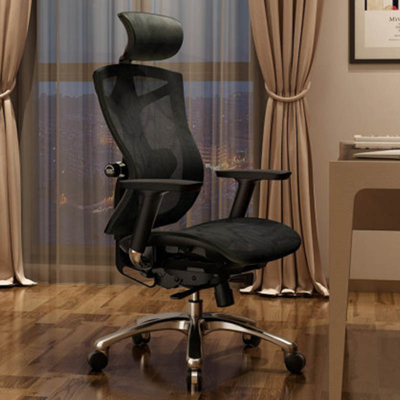 Reclining Office Desk Chair Ergonomic Office Chair with Lumbar Support Height Adjustable Headrest