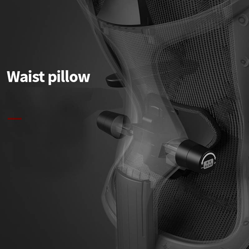 Reclining Office Desk Chair Ergonomic Office Chair with Lumbar Support Height Adjustable Headrest - Image 7