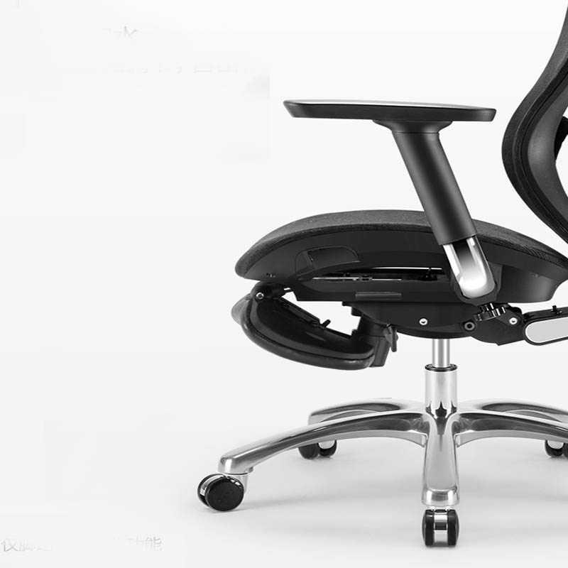 Reclining Office Desk Chair Ergonomic Office Chair with Lumbar Support Height Adjustable Headrest - Image 6