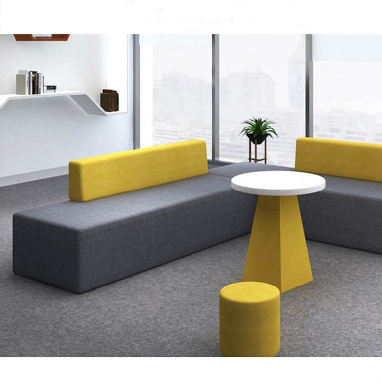 Commercial lobby office rest area furniture set design modular fabrics guest waiting room sofas - Image 5